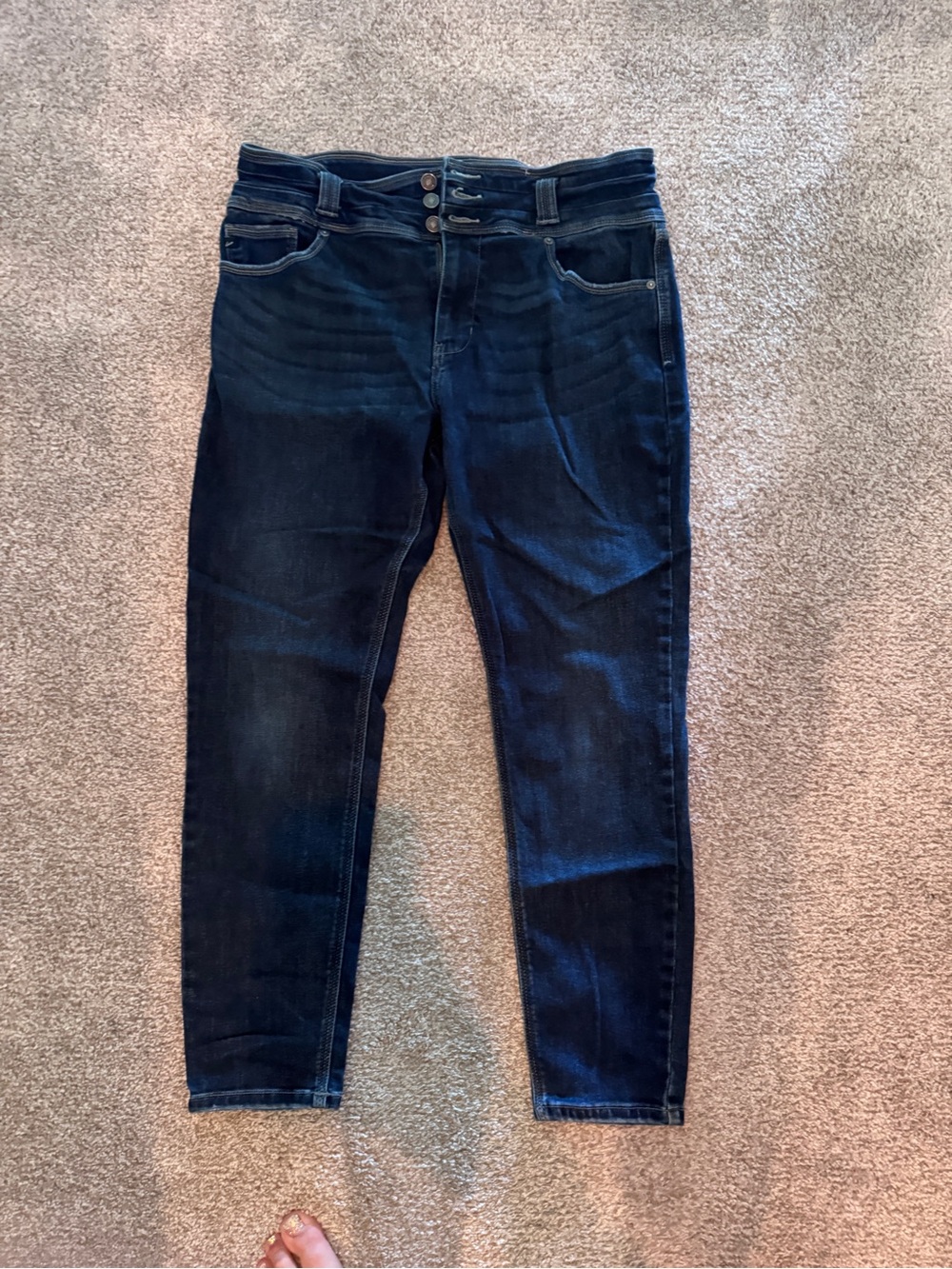 Silver Jeans High Rise Dark Blue Skinny Jeans